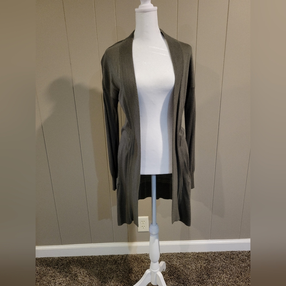 Hippie Rose Olive Open Front Cardigan